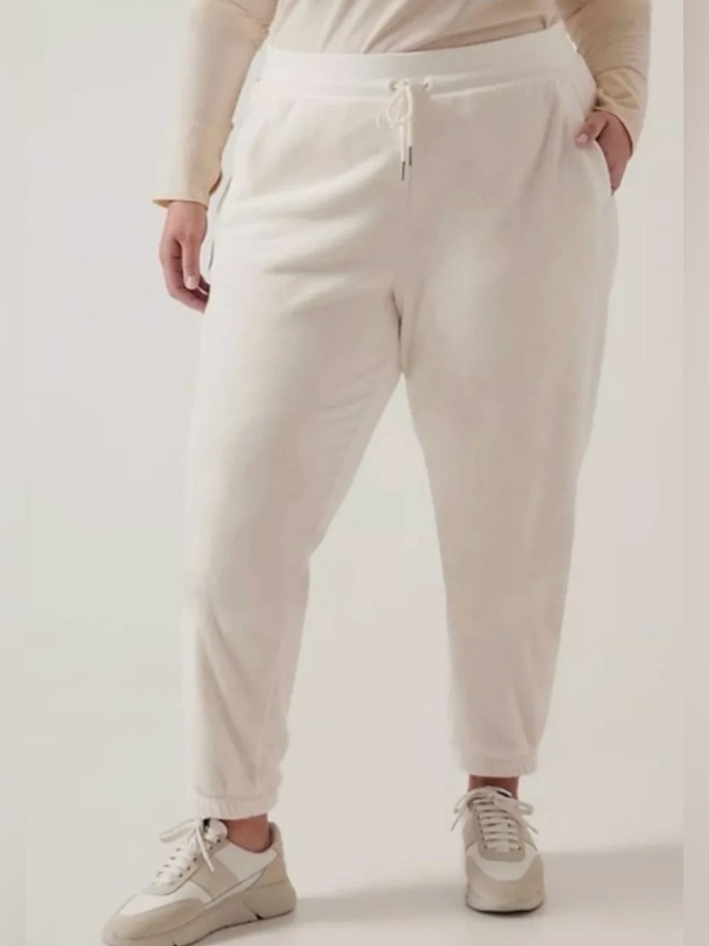 Athleta Recover Cozy Jogger Pants Size 3X White